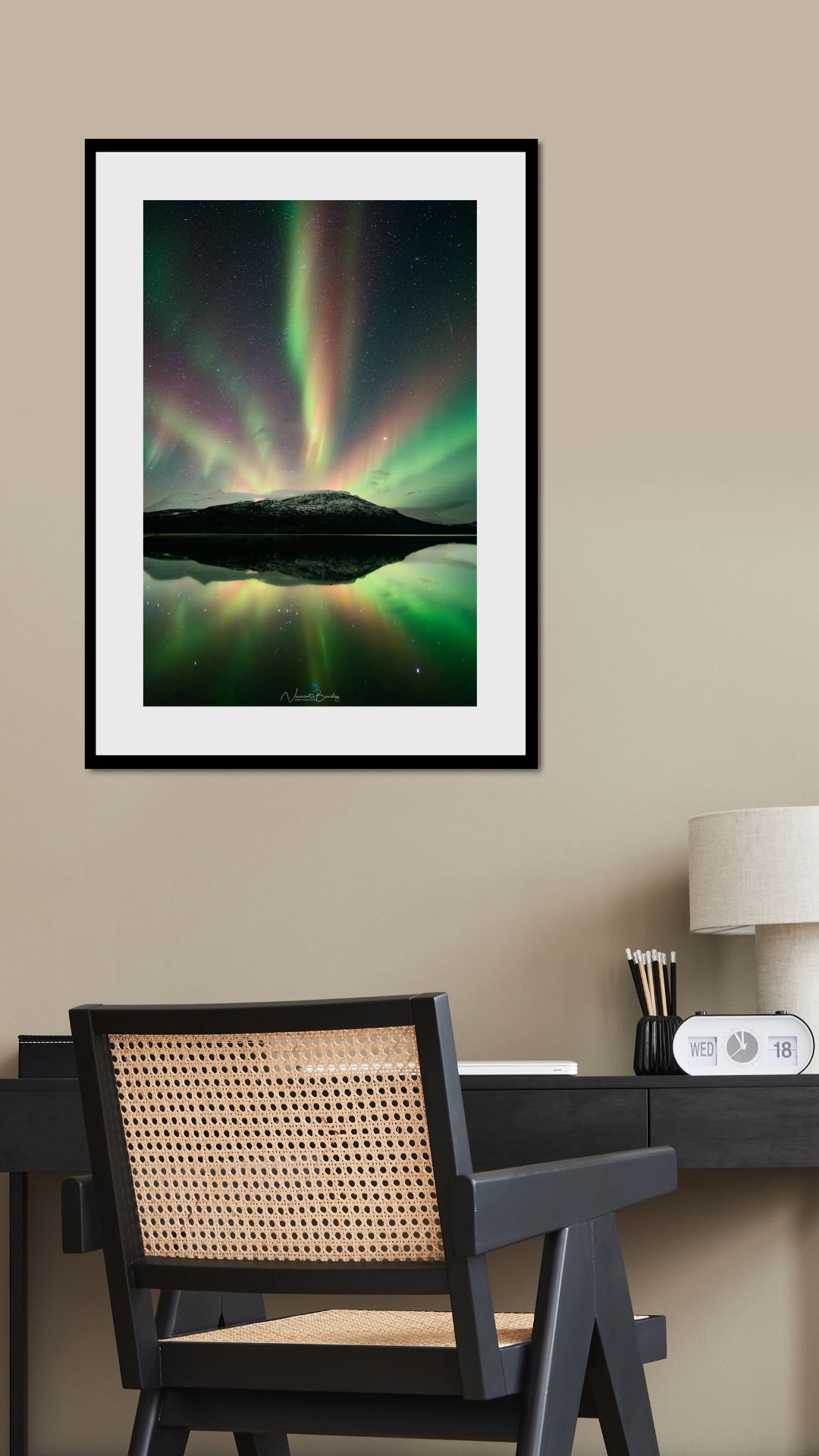 tirage photo aurores boréales tromso norvege