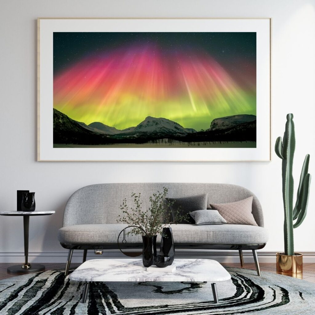 acheter photo aurores boréales tempête solaire norvege tromso