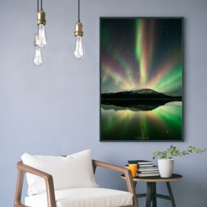 tirage photo aurores boréales tromso norvege